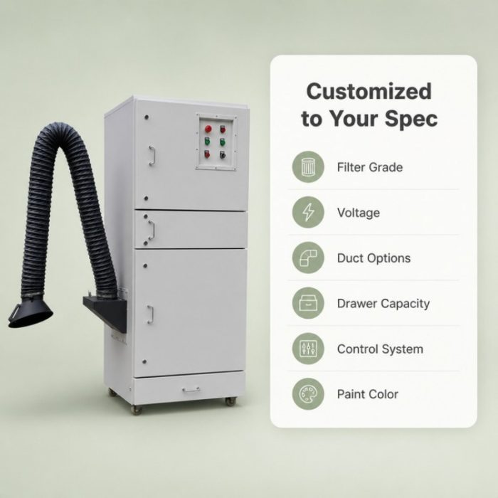Mobile Cartridge Dust Collector for Industrial Dust Removal