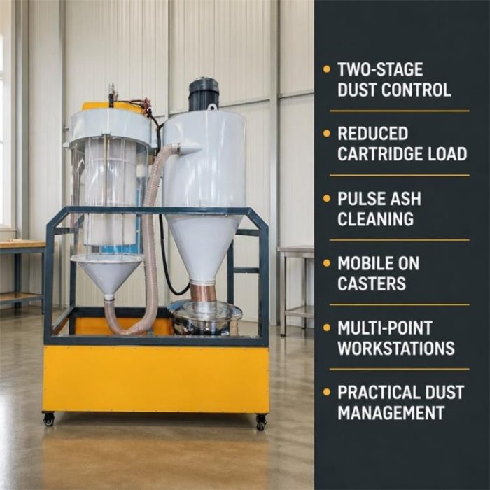 Industrial Cyclone Cartridge Dust Collector
